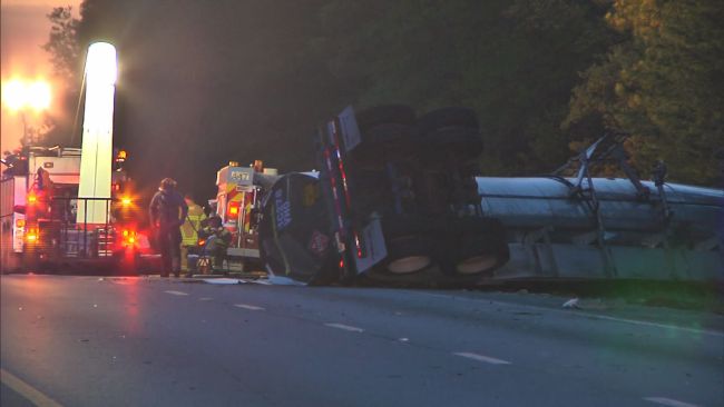 Tanker Truck Crash Injures 3, Shuts Down Highway | Lovins Trosclair