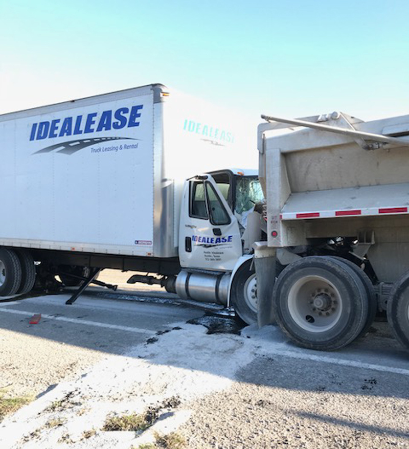 Idealease Rental Truck Crash